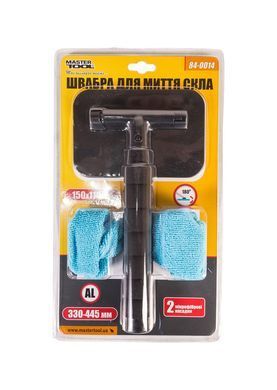 Швабра для мытья стекол MASTERTOOL телескопическая 150х110 мм L 330-445 мм 84-0014