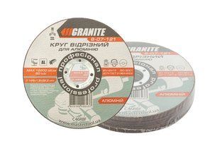 Диск абразивний відрізний для алюмінію GRANITE 125 x 1,6 x 22,2 мм 10 шт 8-07-121PC