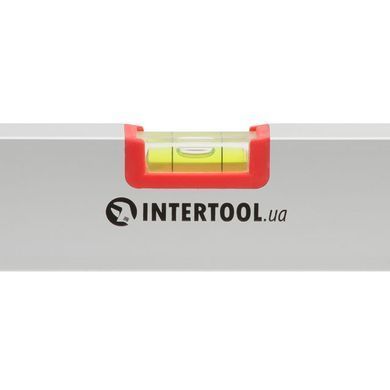 Уровень строительный 1000 мм, 3 глазка, сечение 21*46 мм INTERTOOL MT-1224