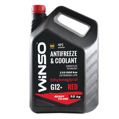 Антифриз Winso Antifreeze & Coolant Red -42°C (красный) G12+, 10кг
