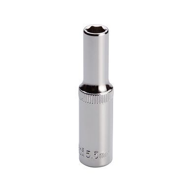 Головка шестигранная удлиненная 1/4", 5.5мм, Cr-V. STORM INTERTOOL ET-0455