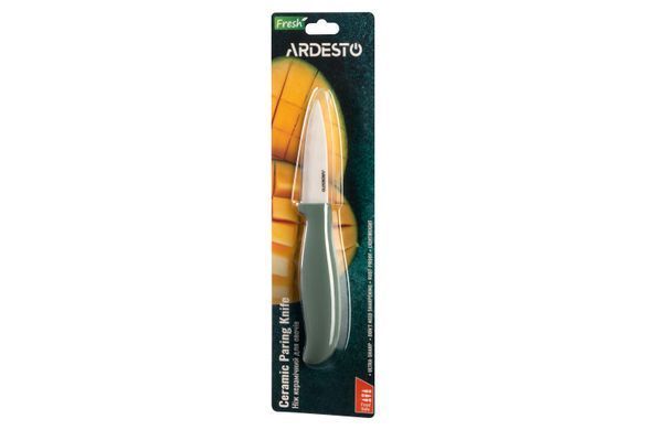 Нож керамический для овощей Ardesto Fresh 18.5 см, зеленый, керамика/пластик
