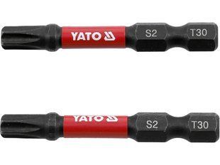 Насадка отверточная ударная YATO TORX T30 х 50 мм. HEX 1/4", 2 шт.[10]