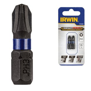 Біта IMPACT PRO 1/4"/25мм PH3 2шт, IRWIN