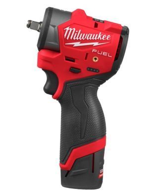 Гайковерт акумуляторний 3/8'' MILWAUKEE з кільцем M12 FSCIWF38-252X, 305Нм (зарядний пристрій, 2 акум. Х 2,5Аг, HDкейс)