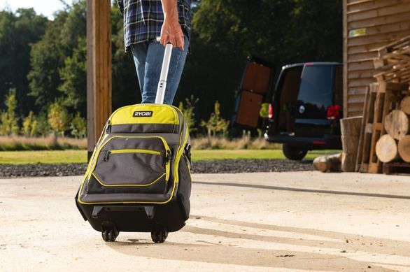 Рюкзак для інструменту RYOBI RSSBP2, 25л, на коліщатках, телескопічне руків'я, поліестер 600D