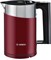 Електрочайник Bosch, 1.5л, з повійними стінками, підтримка темп, червоний