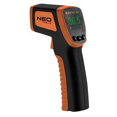 Пирометр Neo Tools (термодетектор), диапазон рабочей температуры 16-35&deg;C, точность 0.2&deg;C, IP44, 2хAAA