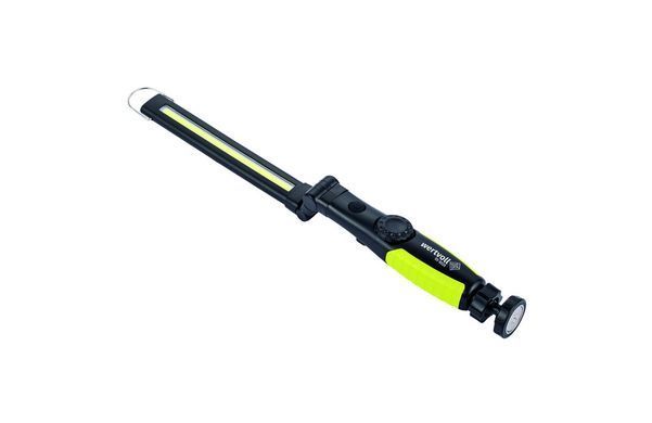 Фонарь инспекционный магнитный складной WERTVOLL CREELED/COBLED IP44 Li-ion 2000 mAh/t 7000 K/450 lum ABS 410х34х38 мм RX-8009