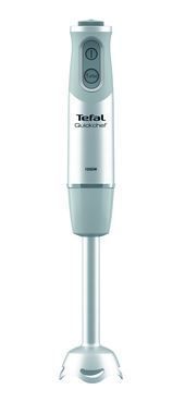 Блендер Tefal погружной Quickchef Quartzite, 1000Вт, 8в1, чаша-800мл, чоппер 500мл, спиралайзер, турборежим, серо-черный