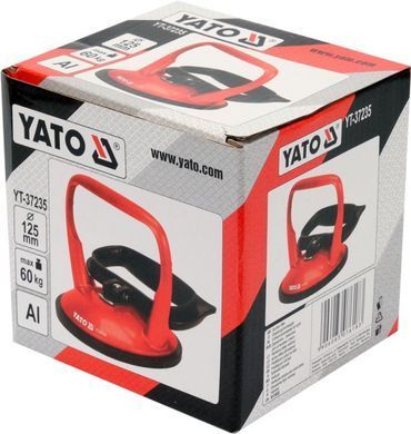 Присоска для монтажу скла YATO: чашка &Oslash;= 125 мм, m= 60 кг [30]