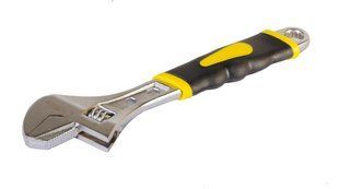 Ключ разводной MASTERTOOL 300 мм 0-47 мм с двухкомпонентной ручкой переставная губка 76-0424
