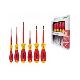Набір викруток Wiha SoftFinish electric SlimFix Шліц Phillips Pozidriv Xeno 38362, 6шт