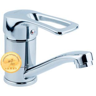 Смеситель MD &Oslash;40 для кухни гусак прямой 150мм на шпильке AQUATICA (MD-2B144C)
