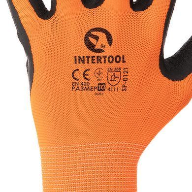 Рукавичка біла синтетична в'язана INTERTOOL SP-0121