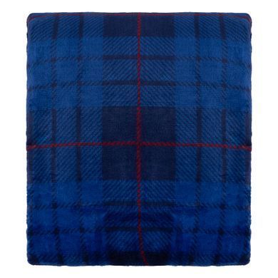 Плед ARDESTO Flannel 160х200см, 100% полиэстер, клеточка, синий