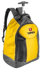 Рюкзак для инструмента TOPEX, телескопическая ручка, на колесиках, 25 внутренних карманов