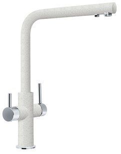Змішувач для кухні Franke Neptune Clear Water, довж.виливу - 220мм, поворотний, 1+1фільтр, хром-білий
