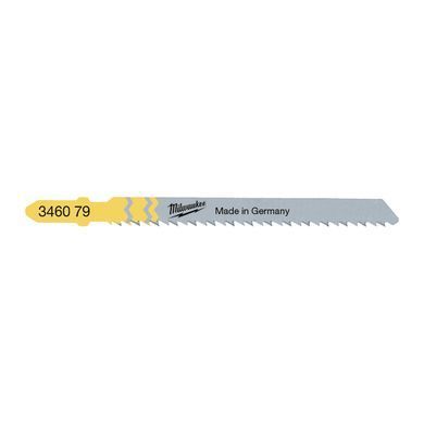 Полотна для лобзиков T101BR MILWAUKEE, 75х2,5мм, (5шт), (обратный рез)