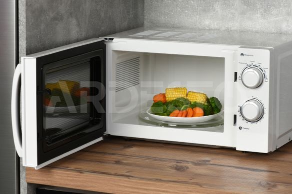 Микроволновая печь ARDESTO, 20л, мех.управл., 700Вт, откр.ручкой, белый