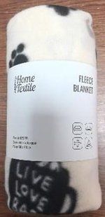 Плед ARDESTO Fleece 130x160см, 100% полиэстер, песики, бежевый