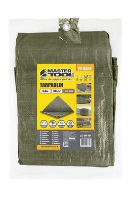 Тент універсальний MASTERTOOL TARPAULIN 6 &times; 8 м 90 г/м&sup2; Olive Green 89-8608