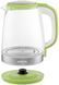 Электрочайник Sencor Series 2000, 2л, Strix, стекло, 5 темп.реж, салатовый