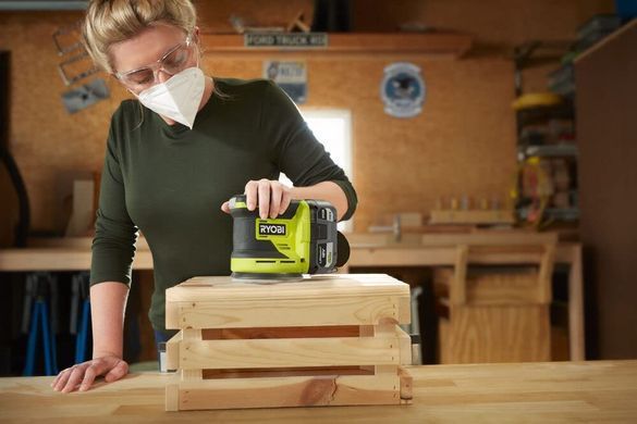 Шлифмашина эксцентриковая Ryobi RROS18-0, ONE+ 18В, аккумуляторная, 125мм, орбита 2.5мм (без АКБ и ЗУ)