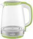 Электрочайник Sencor Series 2000, 2л, Strix, стекло, 5 темп.реж, салатовый