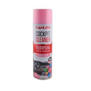 Полироль для приборной панели CarLife Cockpit Cleaner Бабл гамм, 500мл
