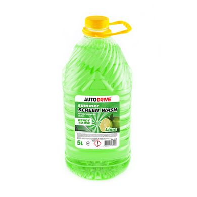 Омыватель стекла летний AutoDrive Summer Screen Wash Lime PET 5л