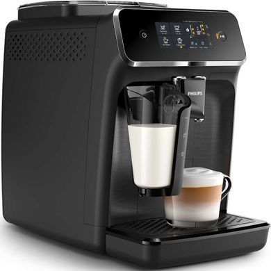 Кавомашина Philips Series 2200, 1.8л, зерно, автомат.капуч, аторец.-4, чорний