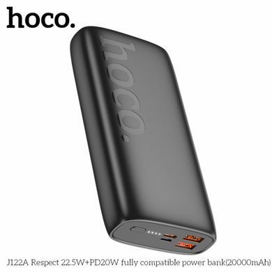Повербанк (Power Bank) Hoco 20000mAh J122A Respect 22.5W+PD20W чорний