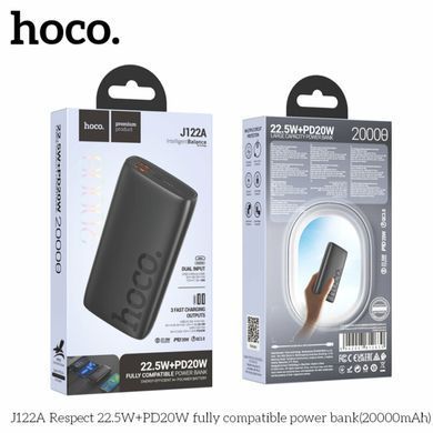 Повербанк (Power Bank) Hoco 20000mAh J122A Respect 22.5W+PD20W чорний