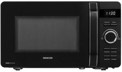 Микроволновая печь Sencor, 17л, 800Вт, дисплей, черный