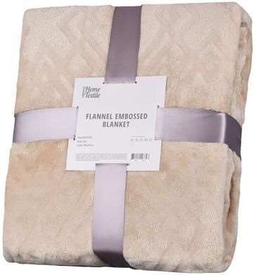 Плед Ardesto Embossed, 200х220см, тауп, 100% полиэстер