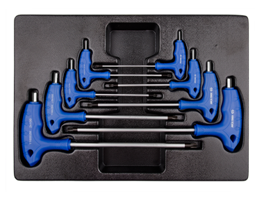 Набор ключей L-обр. c шар. HEX 2-10 мм. 8 предметов