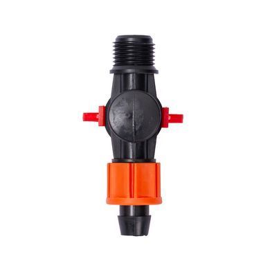 Кран для крапельної стрічки &Oslash;16мм н/р 1/2" FLORA (5079654)