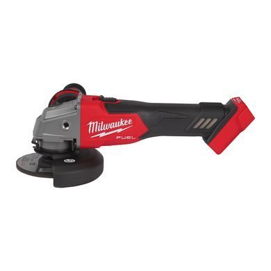 Шлифмашина угловая - болгарка безщеточная аккумуляторная MILWAUKEE, M18 FSAG125X-0X, диаметр 125мм (каркас, антивибрационная боковая рукоятка, защитный кожух, ключ, зажимная и опорная гайки, пылезащитный экран, HDкейс)