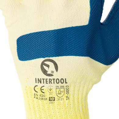 Рукавички робочі скляра (муляра) INTERTOOL SP-0003
