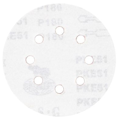 Шлифовальный круг 8 отверстий Ø125мм P180 (10шт) SIGMA (9122691)