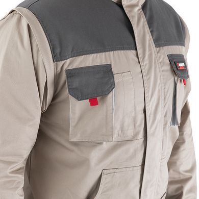 Куртка рабочая 2 в 1, 100 % хлопок, плотность 180 г/м2, S INTERTOOL SP-3031