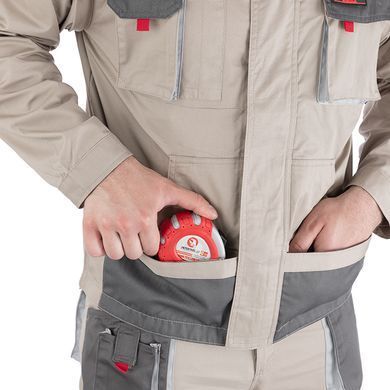 Куртка рабочая 2 в 1, 100 % хлопок, плотность 180 г/м2, S INTERTOOL SP-3031