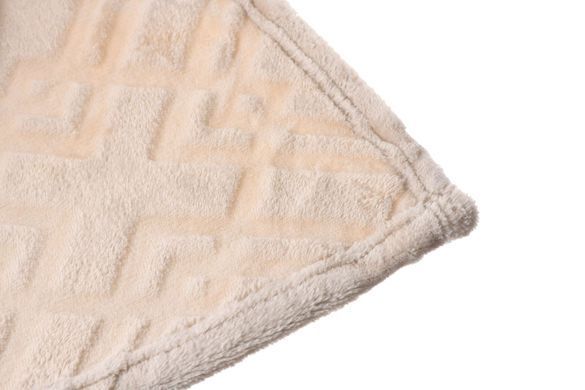 Плед Ardesto Embossed, 200х220см, тауп, 100% полиэстер