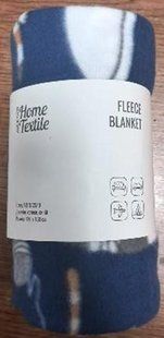 Плед ARDESTO Fleece 130x160см, 100% полиэстер, котики, синий