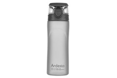 Бутылка для воды Ardesto 600 мл, серая, пластик