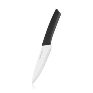 Кухонний ніж кухарський Ardesto Gemini Gourmet, 15.5см, нержавіюча сталь, пластик, чорний
