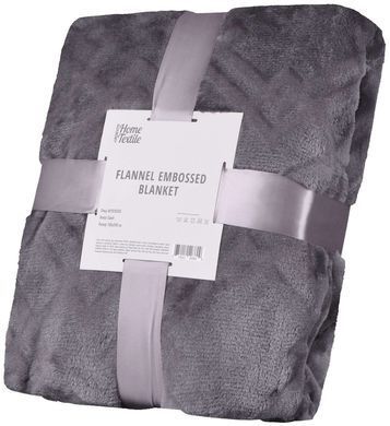 Плед Ardesto Embossed, 160х200см, серый, 100% полиэстер