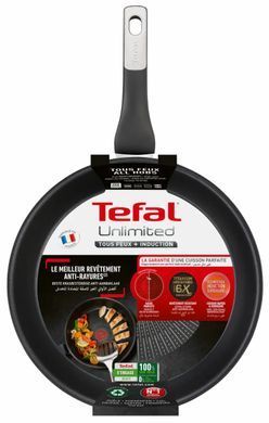 Сковорода Tefal Unlimited, 26см, алюминий, черный