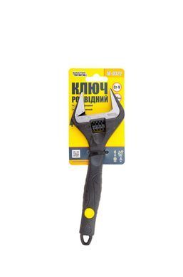 Ключ розвідний MASTERTOOL 200 мм 0-38 мм з обгумованою ручкою Cr-V 76-0322